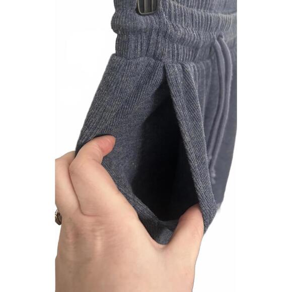 Hippie Rose Blue Hoodie and Ribbed Wide Leg Sweatpant Set Women Size XS - Picture 8 of 10